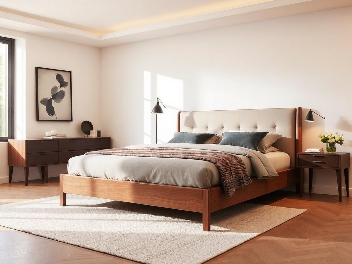 Walnut bedroom set