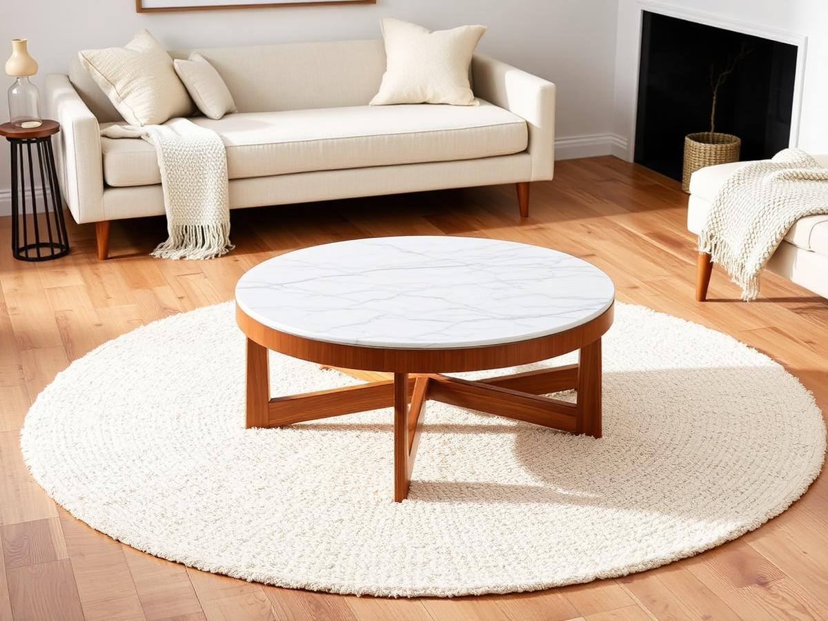 Marble coffee table